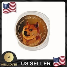 NEW Gold Plated DOGECOIN Coin Collectible Gift Coin Collection Physical