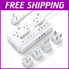 Universal Voltage Converter 220V to 110V - 2000W Power Strip