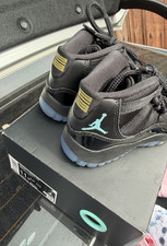 Jordan Air Jordan 11 Boys High Top Sneakers Black Blue Size 11C