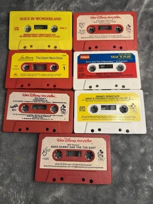 Lot Of 7 Children s Cassette Brier Rabbit Disney Rare Vintage