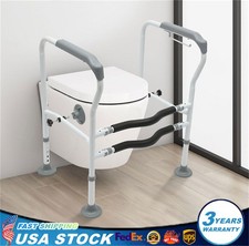 Toilet Safety Rails Toilet Handles for Elderly Handicap Toilet Frame Grab Bar