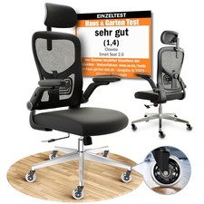 CLOUVOU Buerostuhl ergonomisch bis 150kg SmartSeat Schreibtischstuhl Home Office