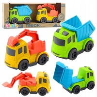 5905991087908 Zestaw PojazdóW Budowlanych Autka CiężAróWka Wywrotka Koparka BIO