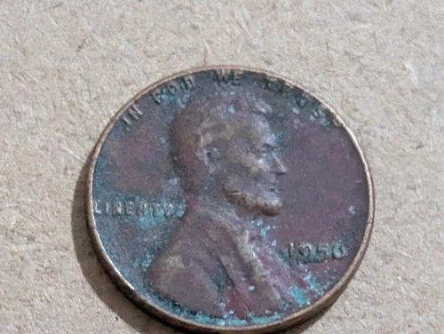 1956 P Lincoln Wheat Penny Philadelphia Mint No Mint Mark Uncertified Circulated