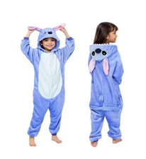 Kids Lilo Stitch Spiderman Costume Pajamas Winter Warm Plush Outfit Gift