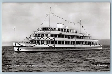 Germany Postcard Motorschilt Seeshaupt on Lake Starnberg c1950's RPPC Photo