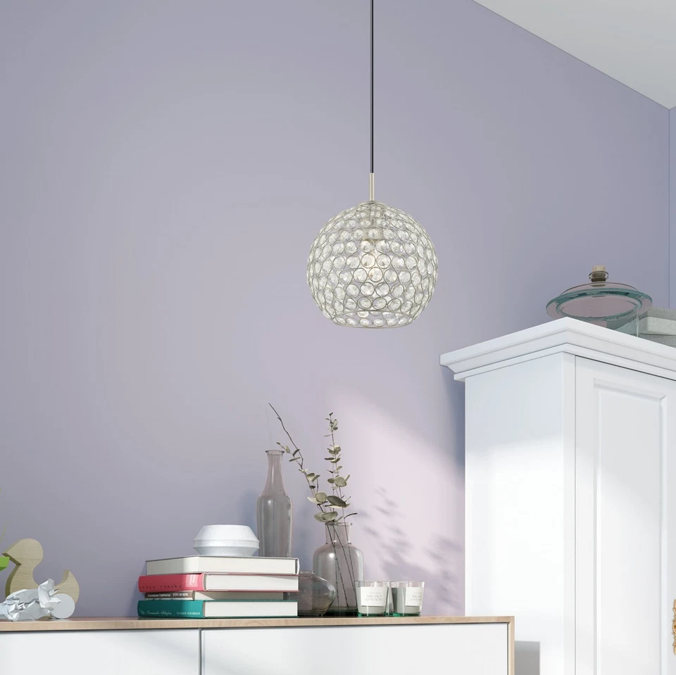 Livex Lighting 40440 Black Cassandra Single Light 9"W Crystal Mini Pendant - Image 2 of 4