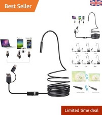 Lightweight Waterproof Borescope Camera with Flexible Probe and USB Interface