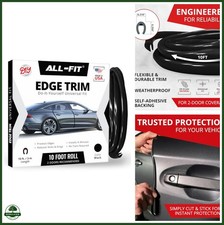All-Fit Automotive Car Door Edge Protector Made in the USA (10 Ft - Black)