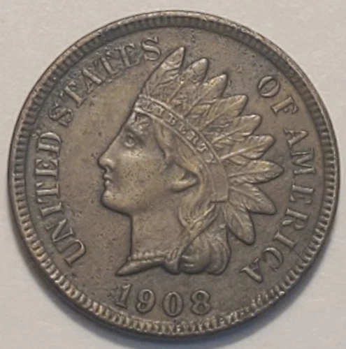 #4 "extremely fine++" Nicer Low Mintage 1908 S Indian Head Cent