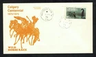 Canada #667, 1975 8¢ Calgary Stampede, Jones cachet FDC, Victoria BC cancel, VF