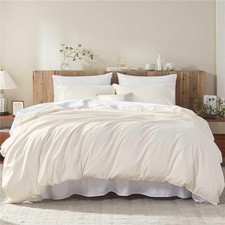 Cotton Duvet Cover Queen,100 Egyptian Cotton 1600 Thread Count, Soft,