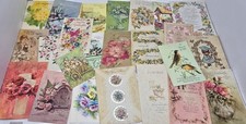 24 Vintage Greeting Cards Lot Floral Hallmark Wedding Birthday Mother Get Well