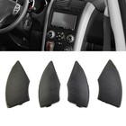 For Fiat 500 Radio CD Button Black Trim Cover Removal Kit Pack of 4 Pieces