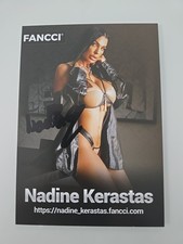 NADINE KERASTAS AUTOGRAPH SIGNED AUTOGRAPH SIGNED Autograph Card Model EROTIC