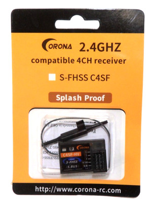 Corona C4SF-HV 4 Kanal Futaba FHSS, S-FHSS 2,4Ghz wasserdichter Empfänger R203GF