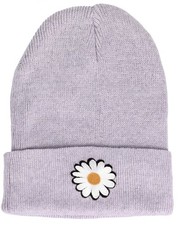 Knit Faux Fur Pom Beanie Hat - Girls