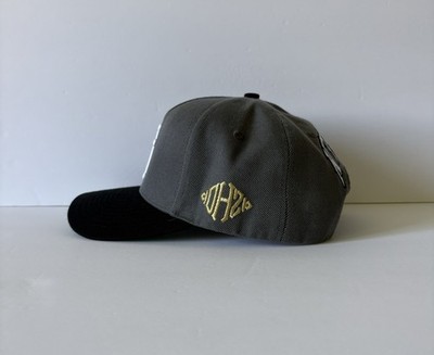 KTH Kill The Hype LA Gray & Black Two Tone SnapBack Hat, Grayscale