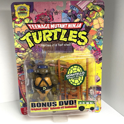 Teenage Mutant Ninja Turtles Playmates 25Th Anniversary Donatello With DVD TMNT