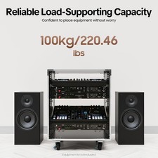 12U Rolling Wall Mount Network Server Rack Cabinet Enclosure 21'' Deep Free Ship
