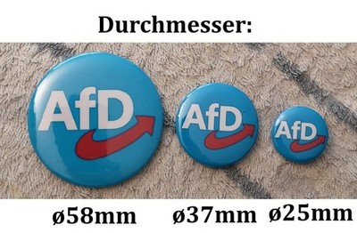 AfD Anstecknadel Anstecker Logo Pin Brosche - in 3 verschiedenen Größen bzw Set
