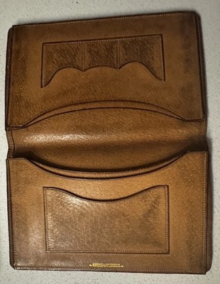 Boswell Hensman Regent Street Vintage Leder Reise Geldbörse ca. 1940er-50er Jahre