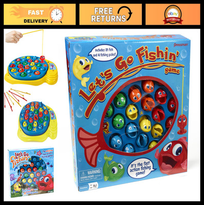 Fast-Action Fishing Game for Kids & Adults - 1-4 Players, Fun Family Game!