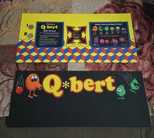 Gottlieb Qbert Control Panel Overlay Set , textured,  still new