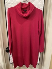 J. Jill Wearever Collection Cowl Neck Sweater Dress Women’s Size XS 3/4 Sleeve 