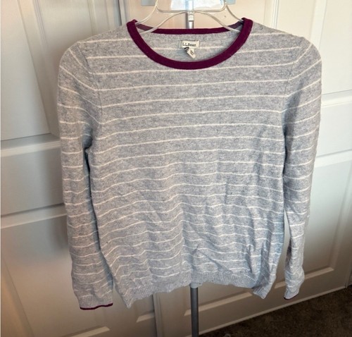 Pull Cardigan American Eagle - Femme Rayures Gris/blanc - Taille L - Occasion