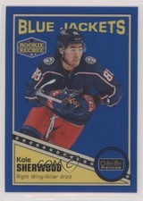 2019 O-Pee-Chee Platinum Retro Rookie Rainbow Blue /149 Kole Sherwood #R-63 0e3
