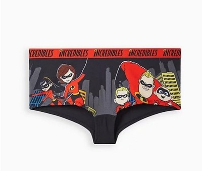 TORRID 4 WOMAN'S BOYSHORT PANTY - COTTON INCREDIBLES BLACK PLUS SIZE 26