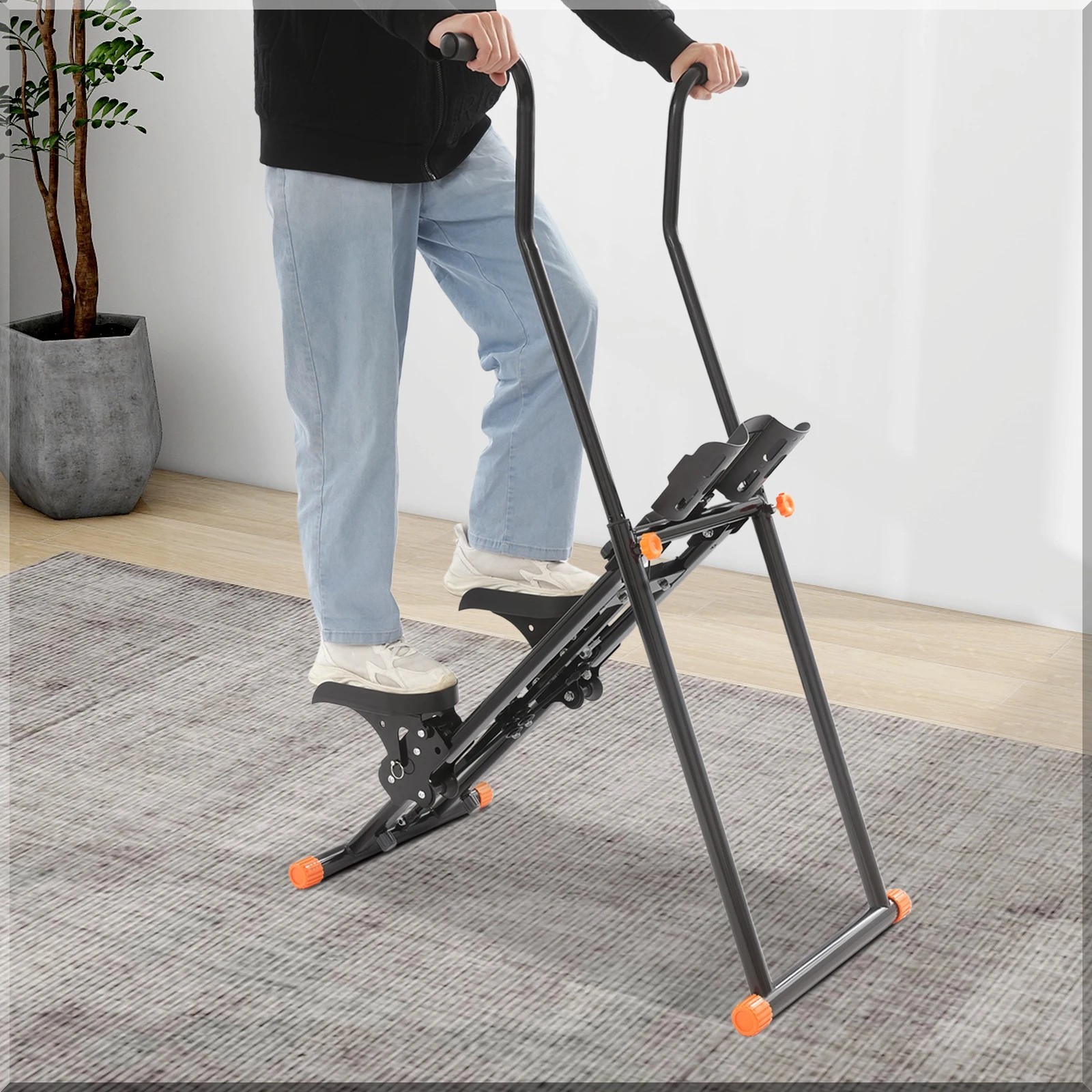Lightweigt Stair Stepper Exercise Machine Vertical Climber Home Gym Workout