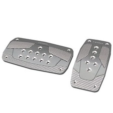 Nrg Aluminum At 2pcs Fuel And Brake Foot Pedal Pad Cover Plates Set Pdl-450gm Nrg Aluminum At 2pcs Fuel And Brake Foot Pedal Pad Cover Plates Set Pdl-450gm