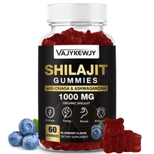 60 Gomitas Suplemento Puro De Shilajit Del Himalaya Alto en Minerales Traza 2025