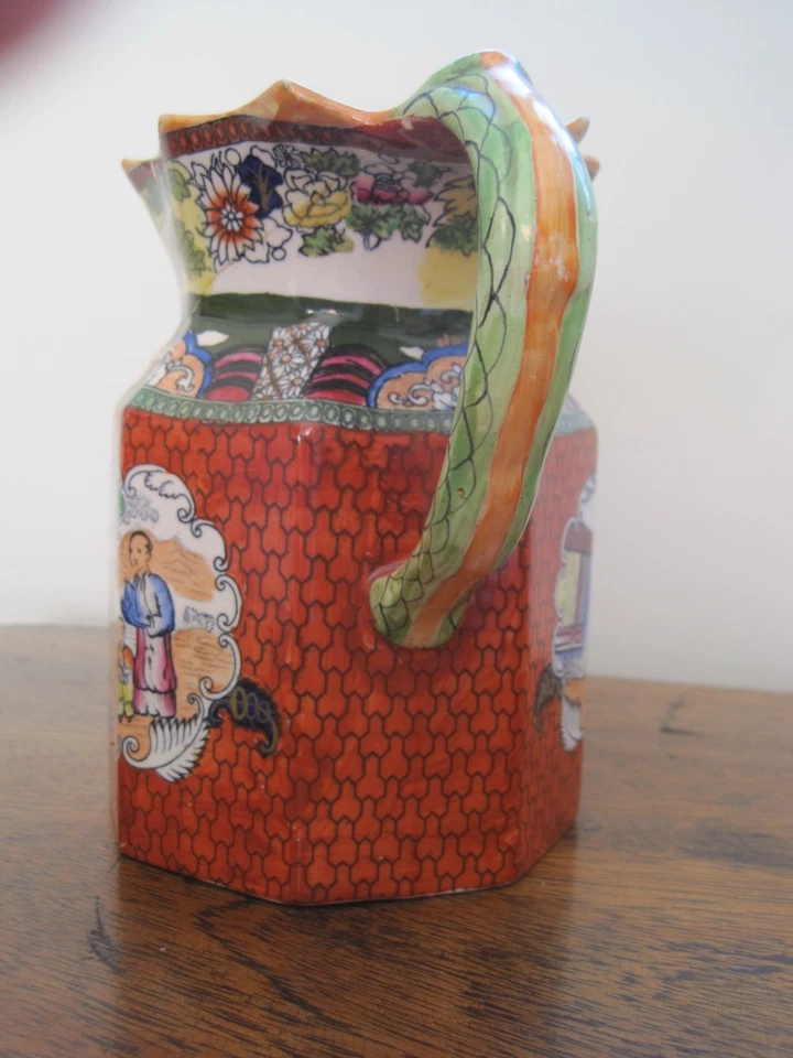 ANTIQUE MASON'S IRONSTONE CHINESE FIGURES IN A GARDEN - Image 3 of 4