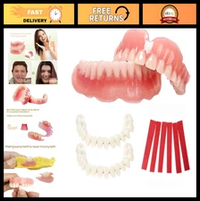 DIY Denture Kit - Complete Set for Top & Bottom Teeth, At-Home Smile Makeover, C