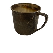 Vintage Silver Plated Baby Cup 2.5x2.5