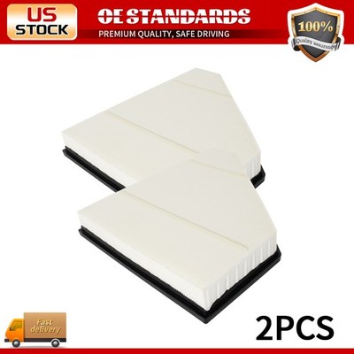 2x Premium Engine Air Filter Set For 2016 - 2023 Chevrolet Camaro 2.0L 3.6L