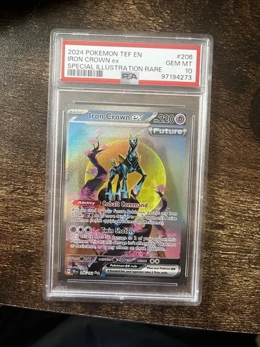Iron Crown EX 206/162 Gem Mint PSA 10 Scarlet & Violet Temporal Forces SIR