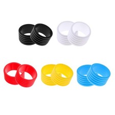 2x Anello di fissaggio in silicone per racchetta da tennis da squash, fascia