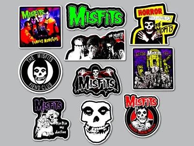 ORACAL Misfits Vinyl Sticker Lot (10 Stickers) horror punk danzig dead kennedys goth