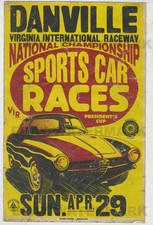 1960s Alfa Romeo Sprint Special Virginia Race Vintage Advertising Poster 11 x 17