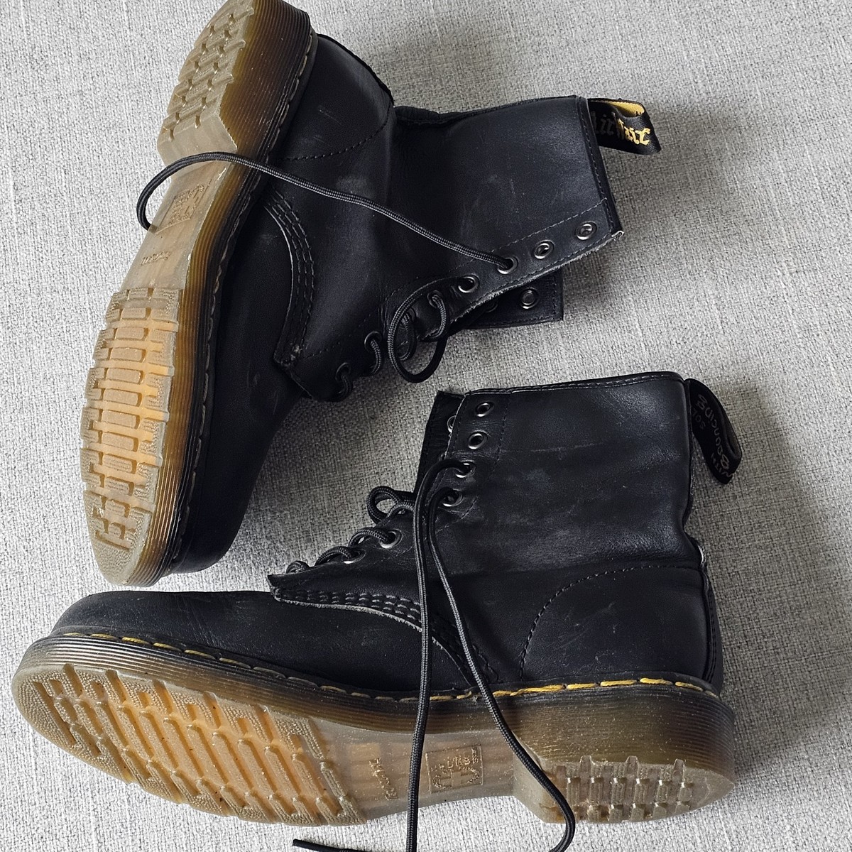 Dr. Martens Boots Mens 8 Black Leather Loafer Moc Toe AirWair Bouncing Soles Amazon.com | Dr. Martens Unisex Adrian YS Leather Tassel  main image 4