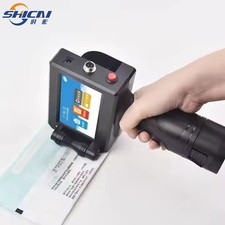 Handheld inkjet printer 12.7mm prints date text variable data on packaging bags