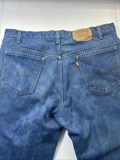 VTG Mens Levi 516 20516 0914 Jeans Boot Cut Orange Tab USA Blue 38X30 #078