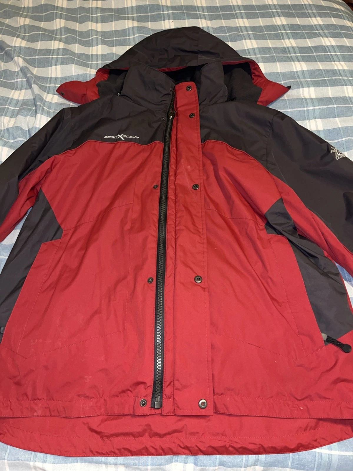 ZeroXposur Jacket Mens Large Hooded Softshell Winter Coat EUC