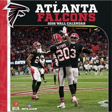 ATLANTA FALCONS - 2026 WALL CALENDAR - BRAND NEW - 11900