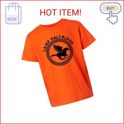 Affect Design Studio Youth Size X-Large Orange Camp Half Blood T-Shirt
