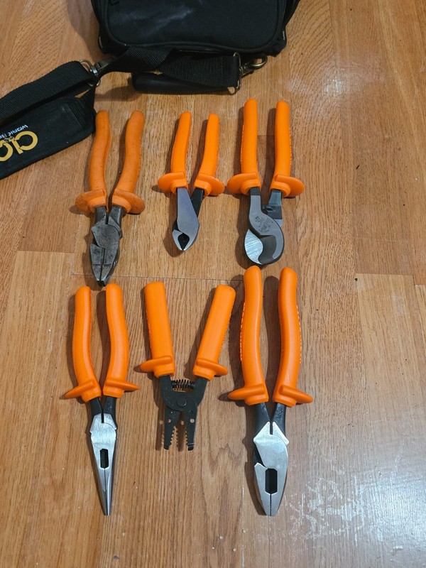 electrical tool set pliers, cable stripper, cable cutter